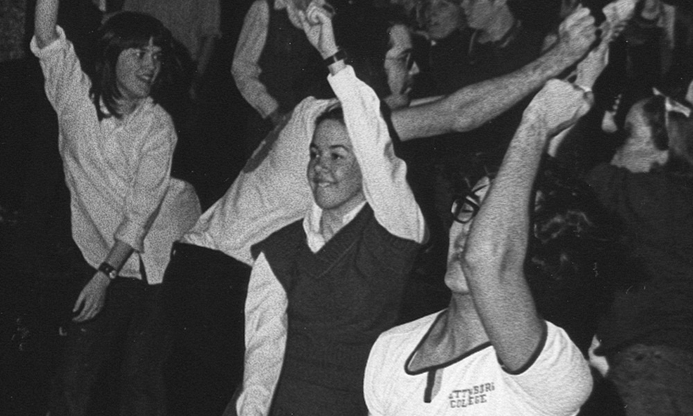 Students dancing 1970