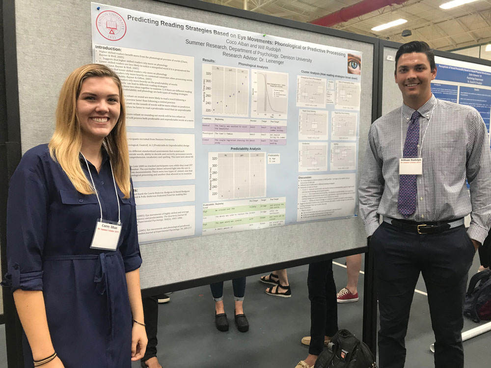 Coco Alban and Will Rudolph and their summer research results