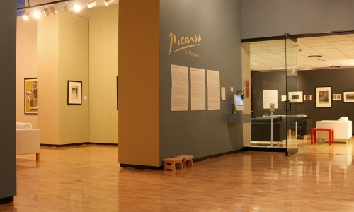 Photo of exhibitions at the Denison Museum