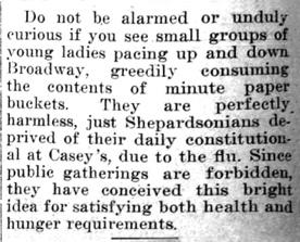 Newspaper clipping: "Do not be alarmed if..."