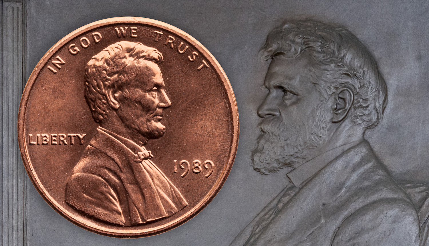 The wall-mounted relief of Swasey is done by Victor David Brenner, the same artist responsible for the Abraham Lincoln penny.