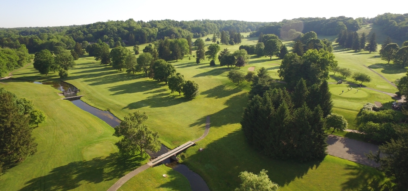 Denison Golf Club aerial shot