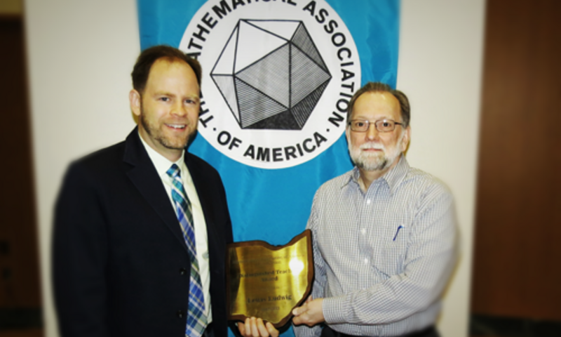 Dr. Ludwig Wins MAA Teaching Award