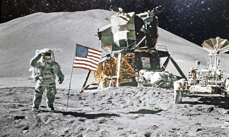 Moon landing photo