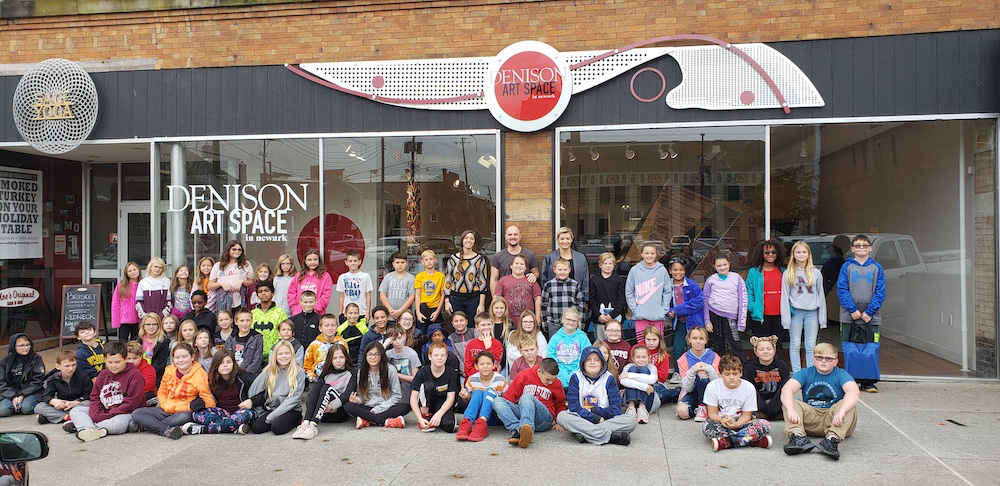 Group photo in front of the Denison Art Space