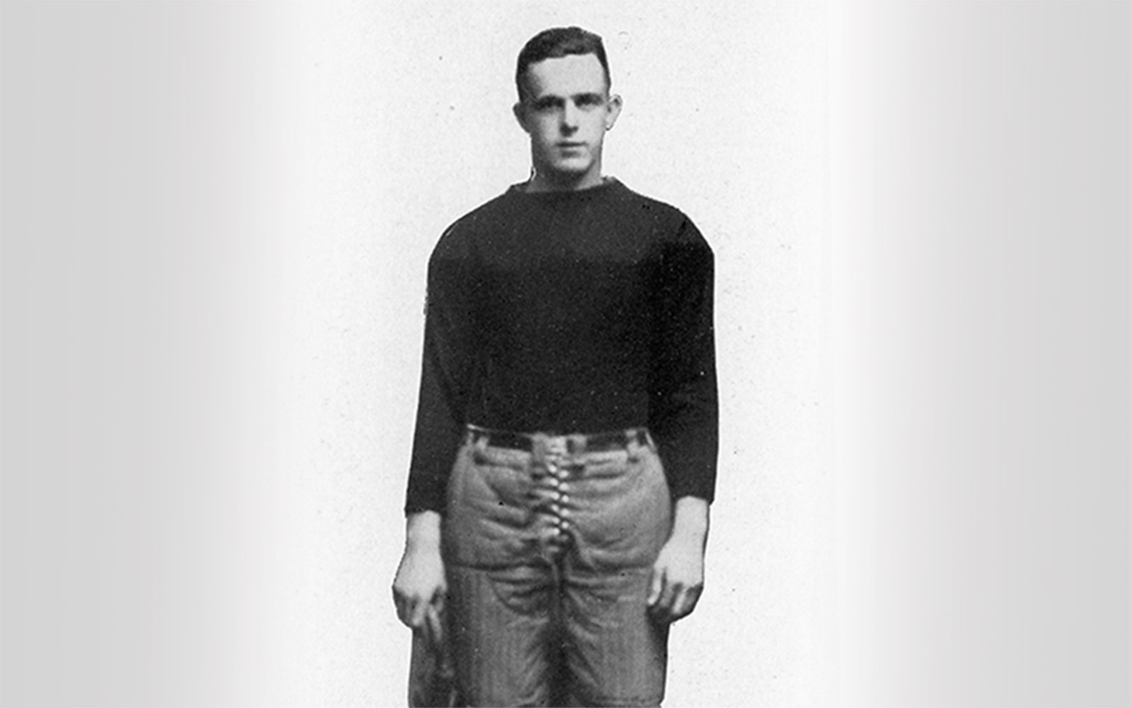 David Reese, Class of 1915<br>Reese played center and was often on the receiving end of Roudebush’s forward passes.