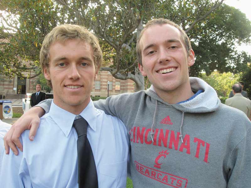 With no history of brain tumors on either side of the family, the fact that both of the Greene boys (Zach, pictured at left, and Spencer, at right) were diagnosed with the same rare tumor, left doctors mystified.