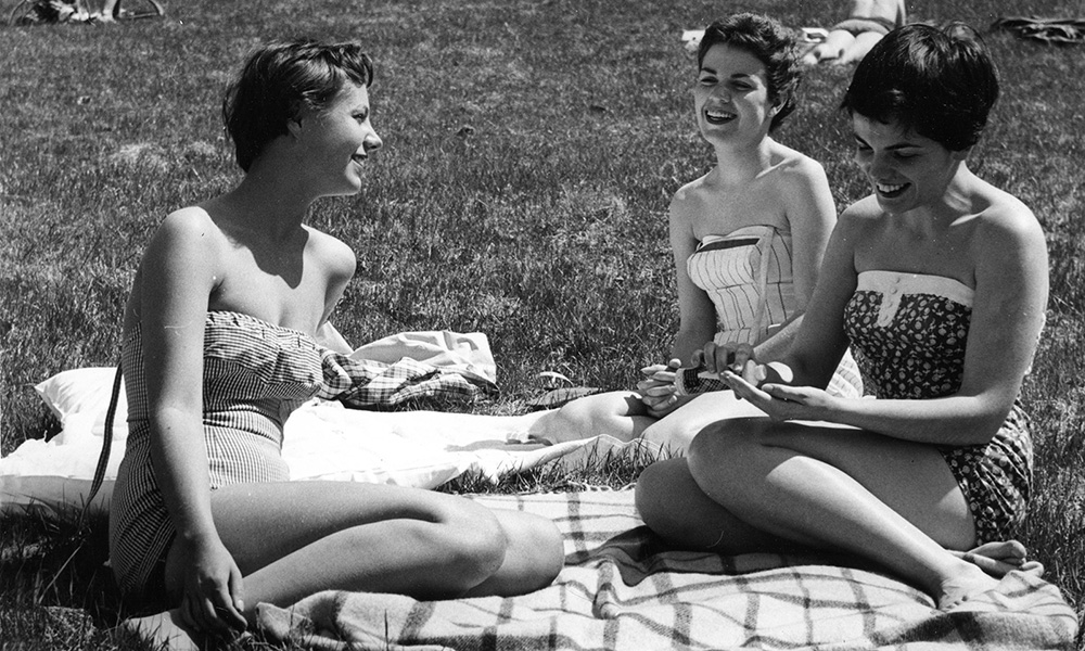Sunbathers in 1958