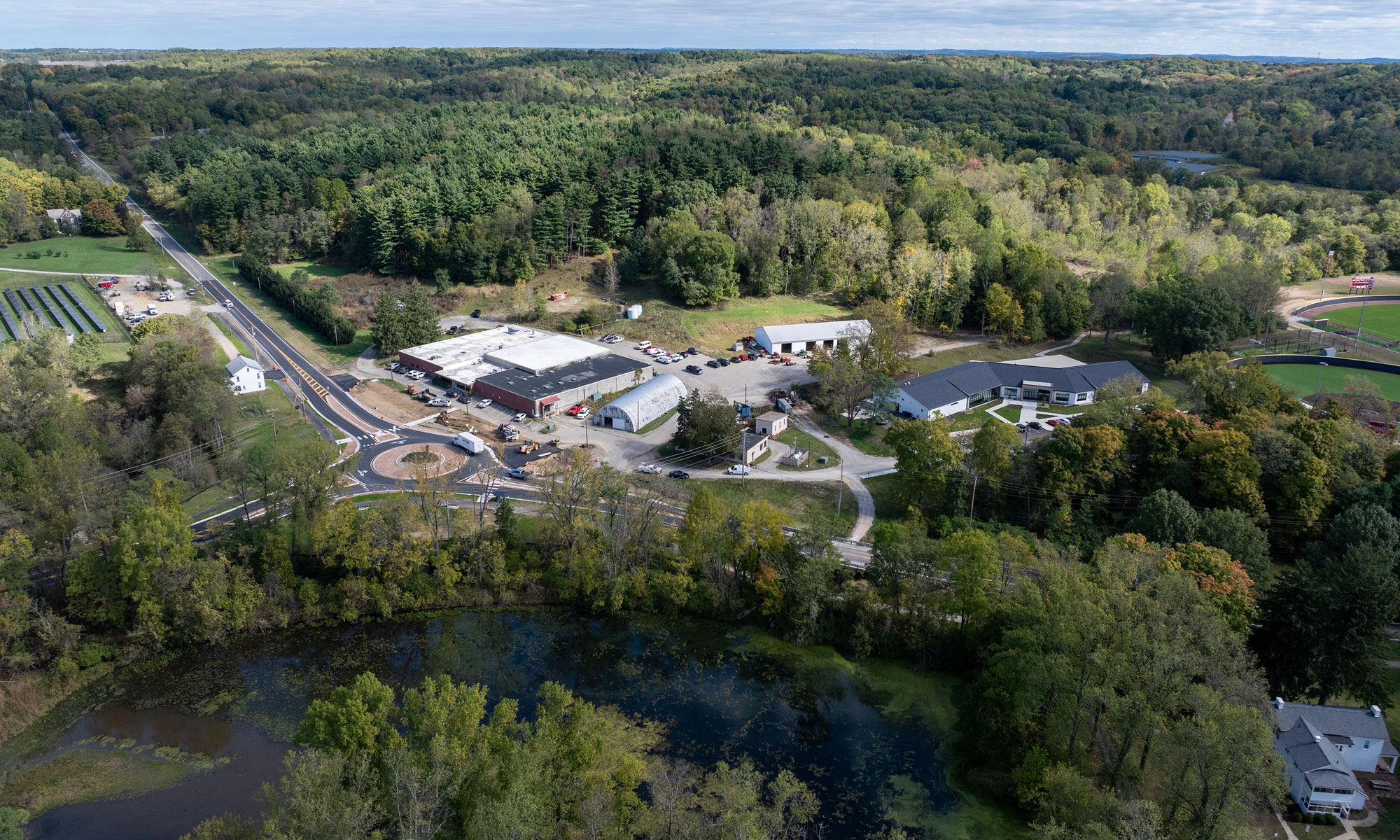 Aerial view of 1110 North Pearl