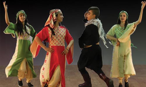 Photo of the Palestinian dance troupe Shoruq