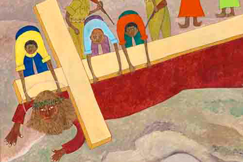 Figge Jesus Falls under the Cross