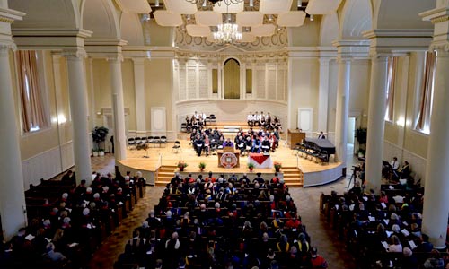 Denison's Academic Awards Convocation in Swasey Chaple
