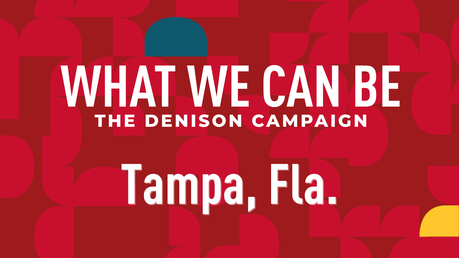 Tampa: What We Can Be | Tue, 27 Jan 2026 18:30:00 EST