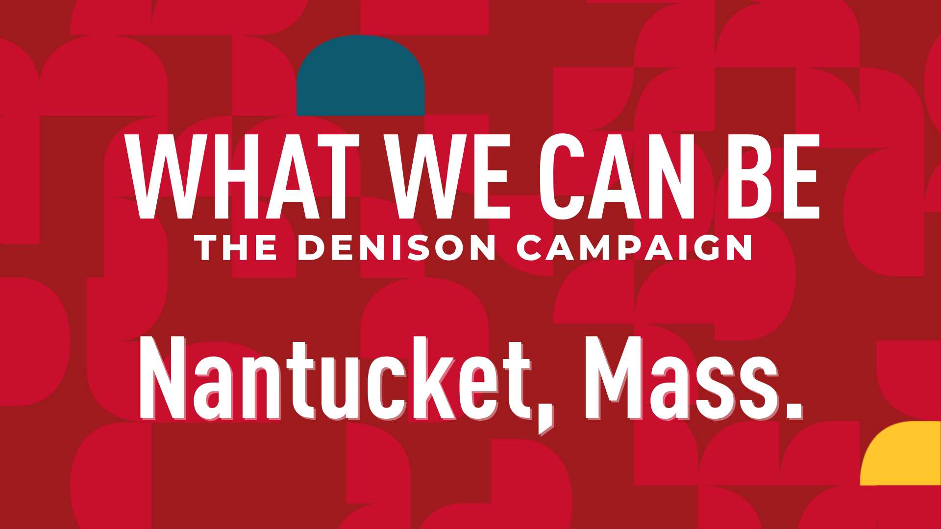 Denison in Nantucket | Thursday, July 30, 2026 at 6:00 PM EDT