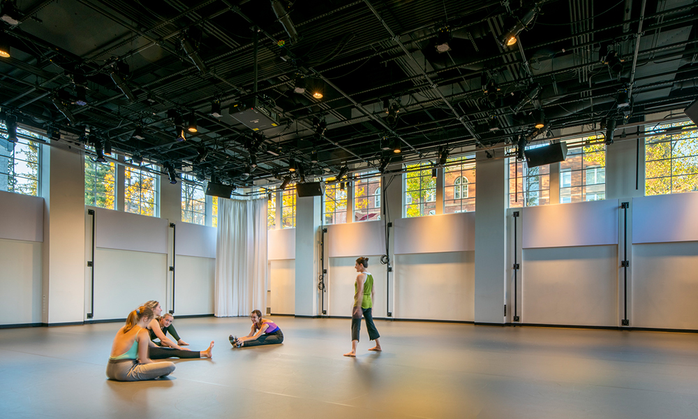 Thorsen Dance Studio (Credit: Courtesy of DLR Group | Westlake Reed Leskosky; Kevin G. Reeves Photographer)