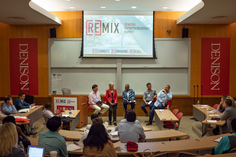 Panel of speakers at Remix