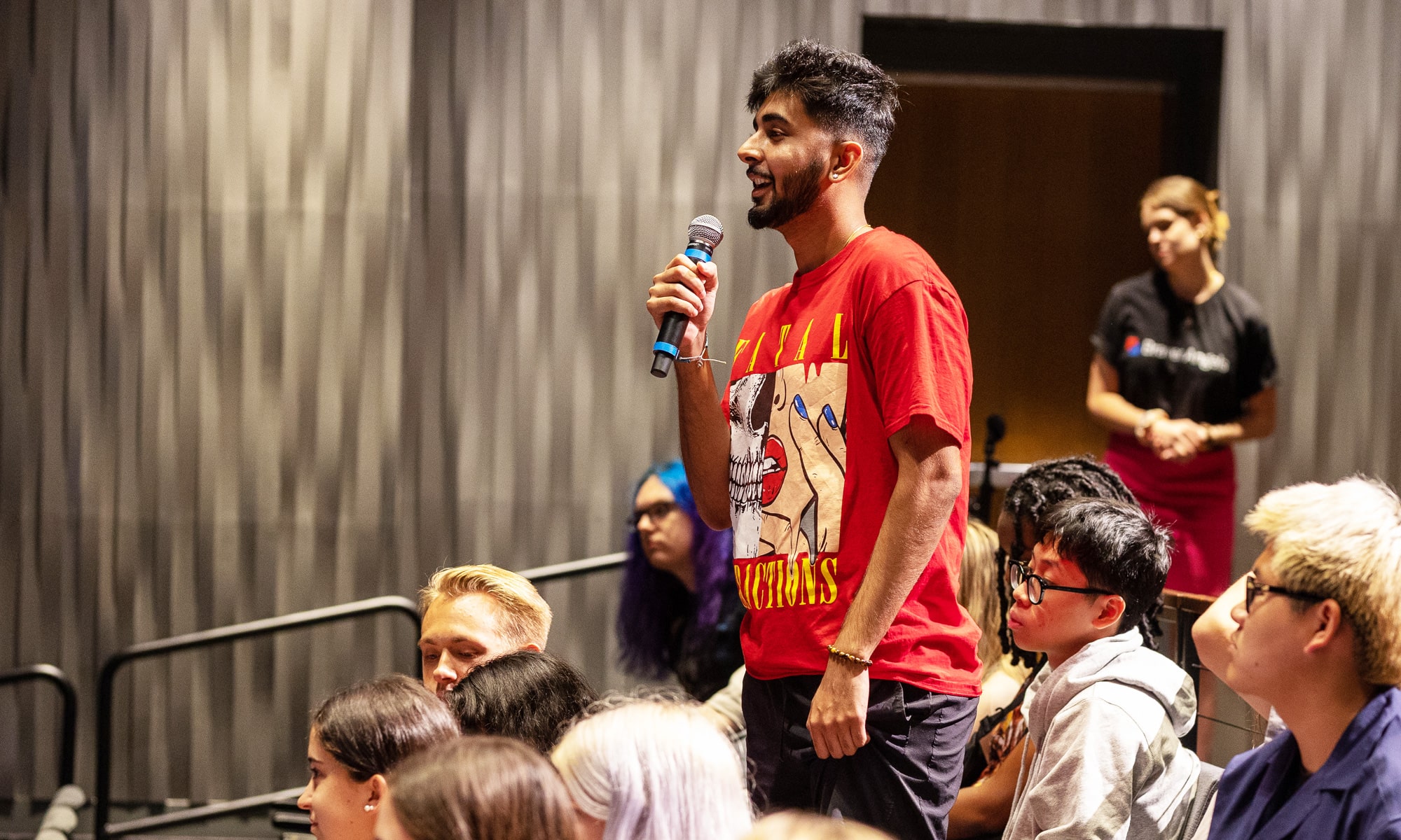 First-year students were encouraged to voice their opinions in a debate that focused on whether campus free speech should be limited.
