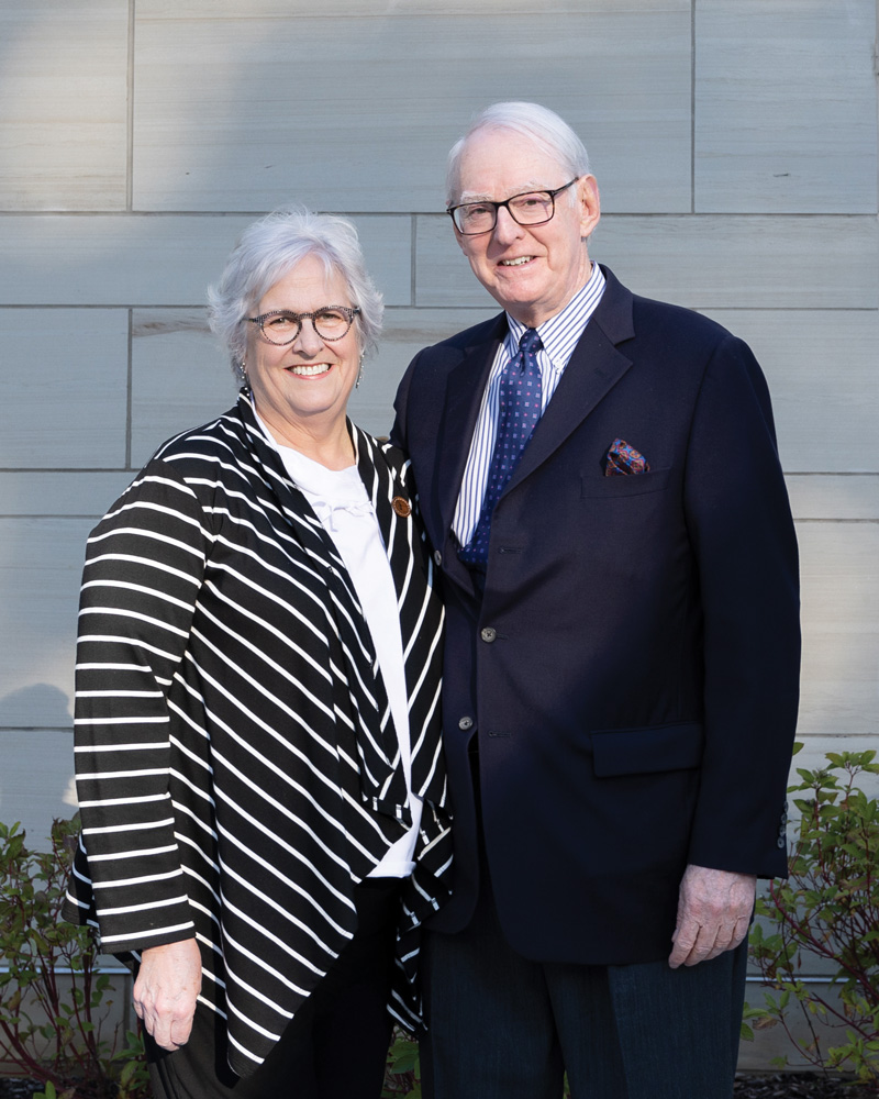 Ann and Tom Hoaglin ’71 at the dedication of Denison's new home for wellness