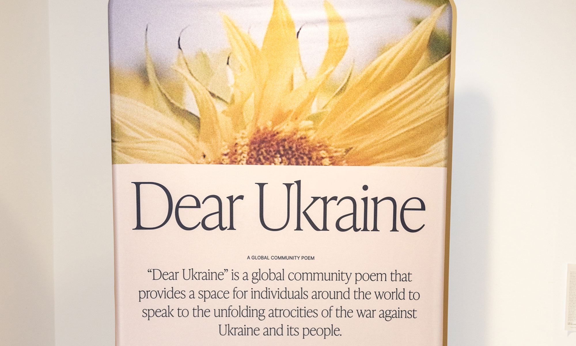 Dear Ukraine: A Global Community Poem