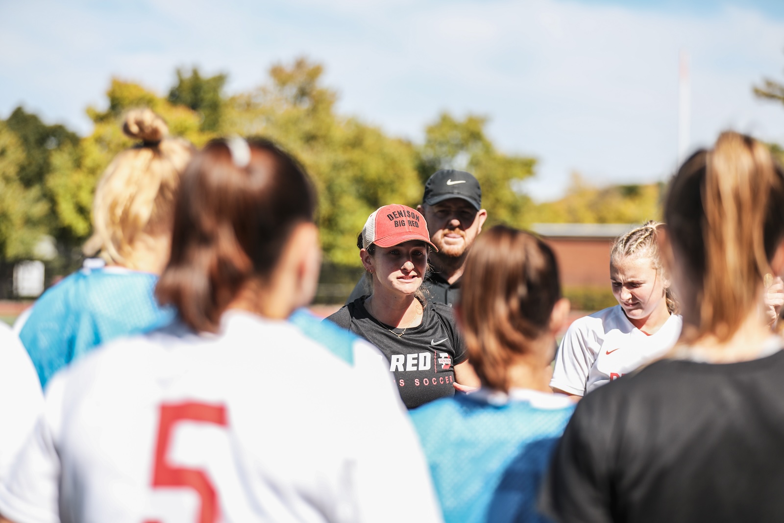 Sarah Brink led the women’s soccer team to an NCAC tournament title in her first year at the helm. (Lilly Rennie)