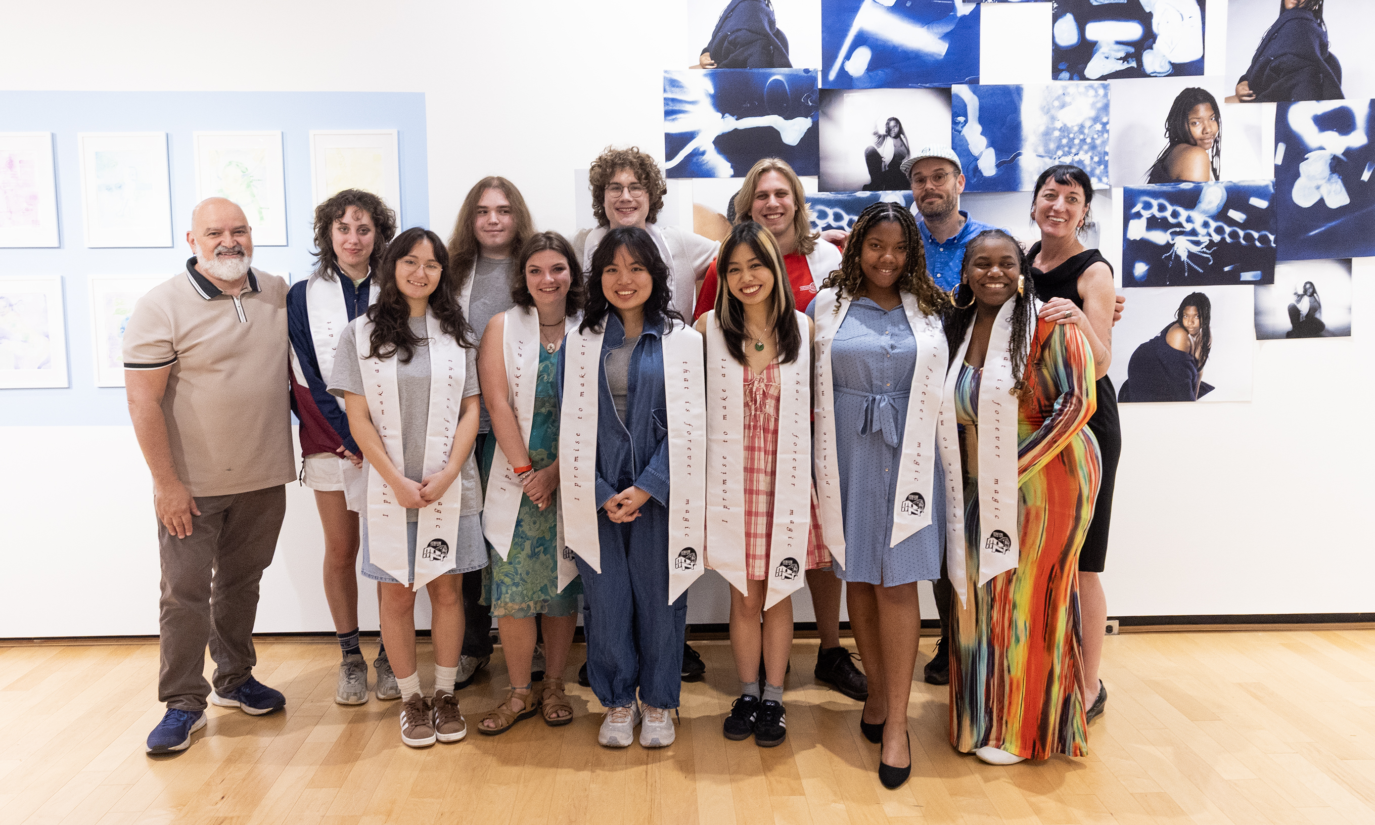 Students and faculty pose for a photo.