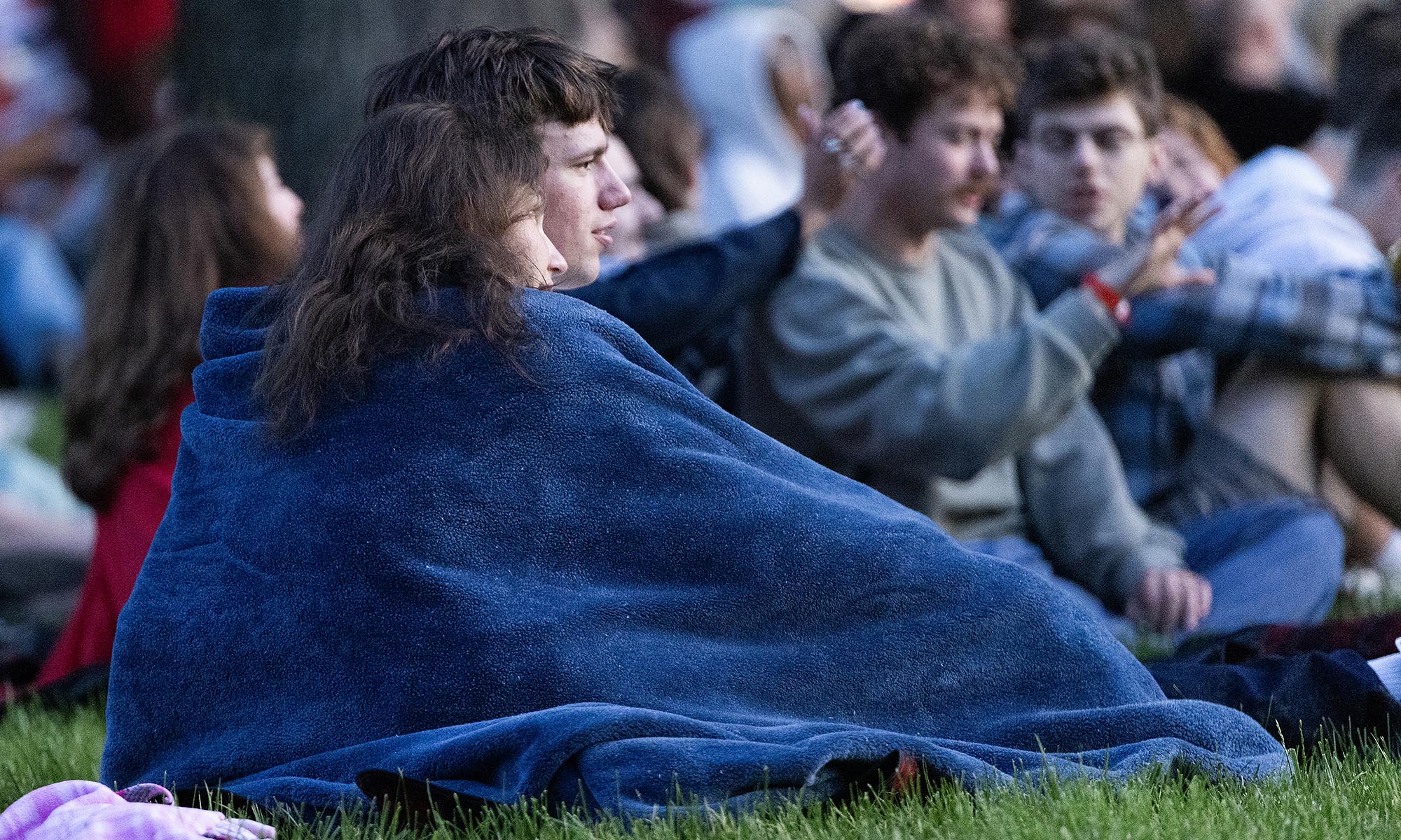 Seniors watching the sunrise.
