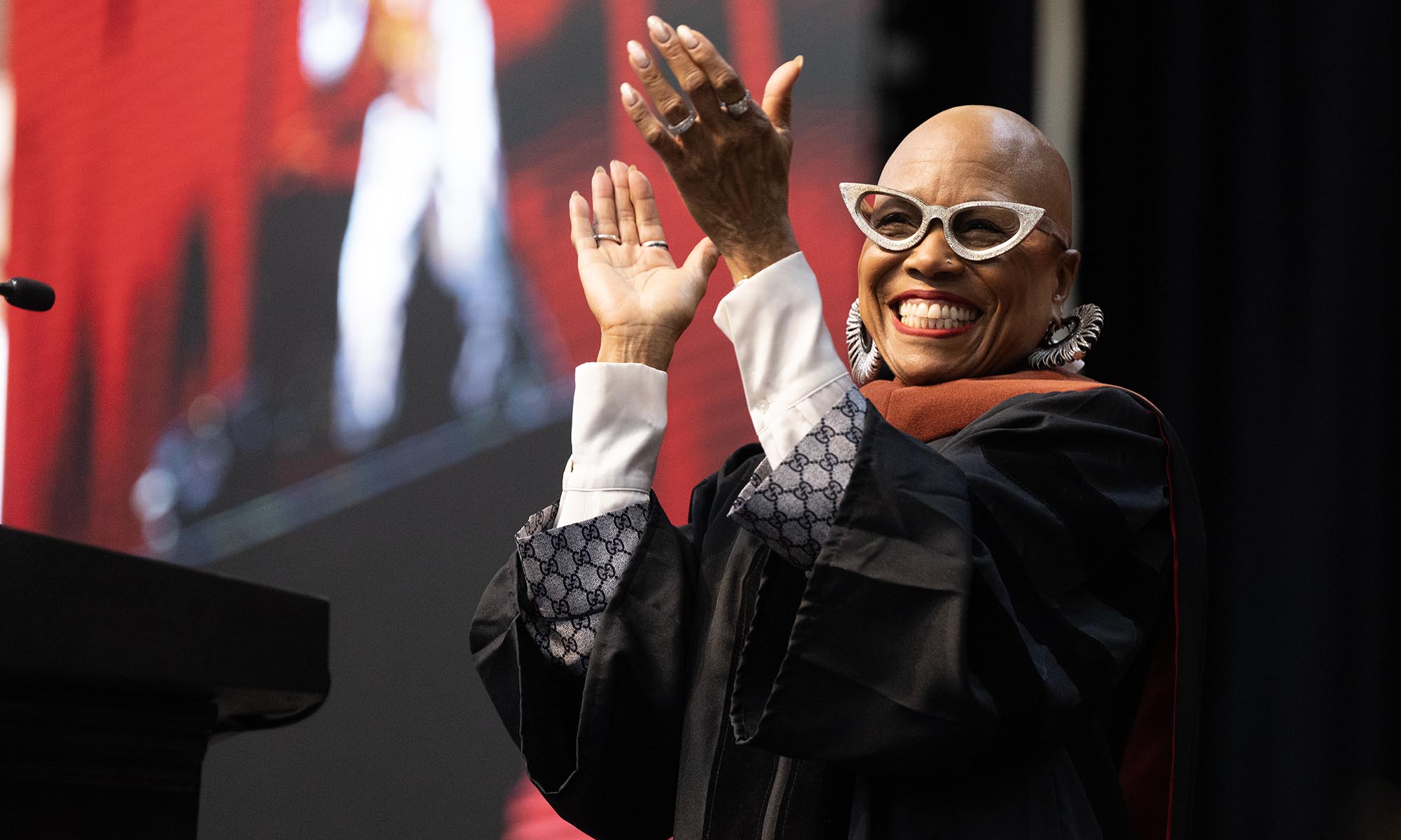 Dee Dee Bridgewater Keynote speaker for Denison's 184th Commencement, jazz artist Dee Dee Bridgewater.