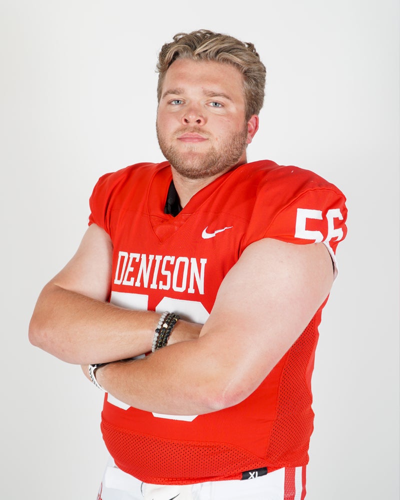 Photo of Canyon Schneider ’26 in a Denison Football uniform