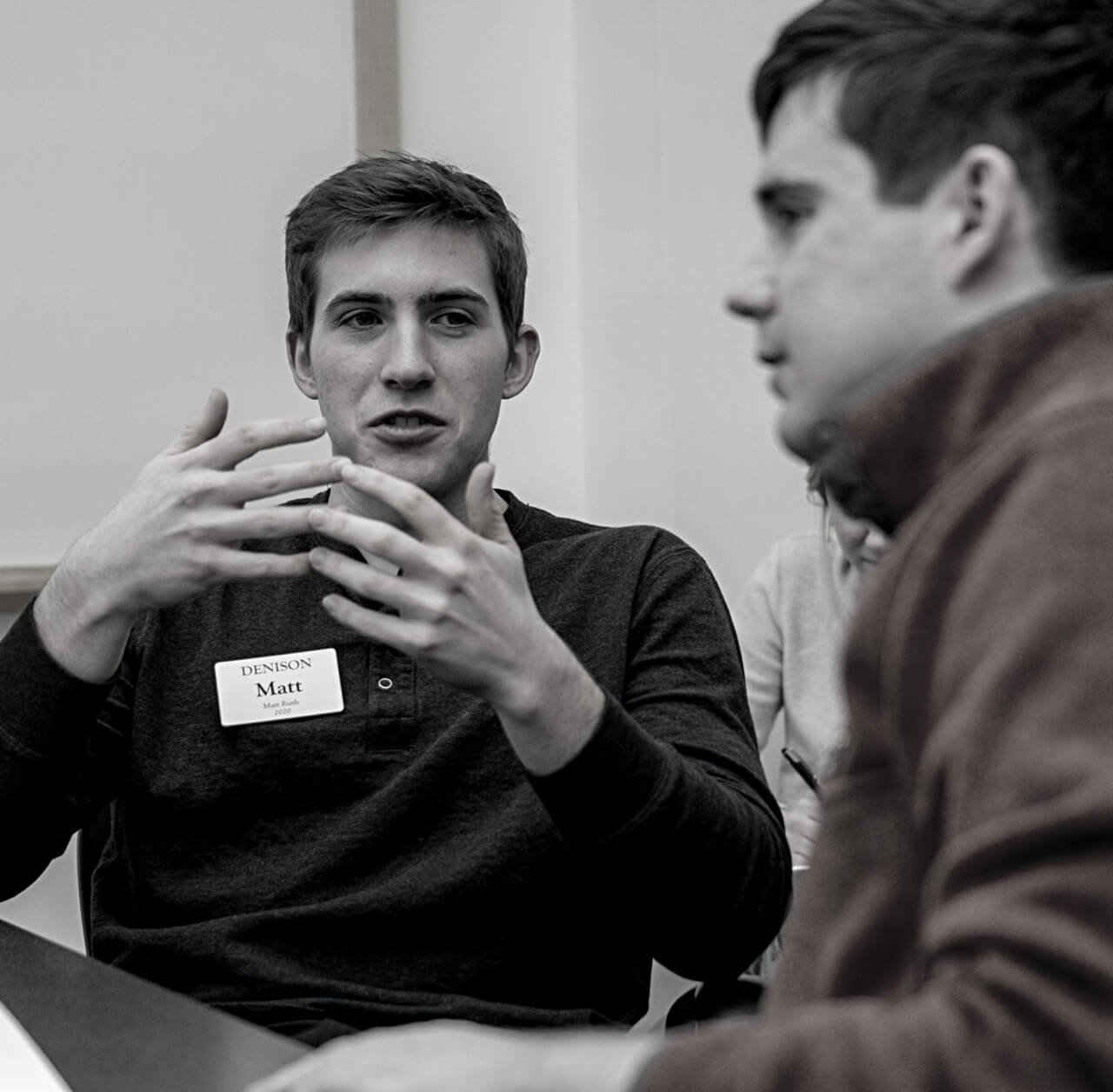 Students talking