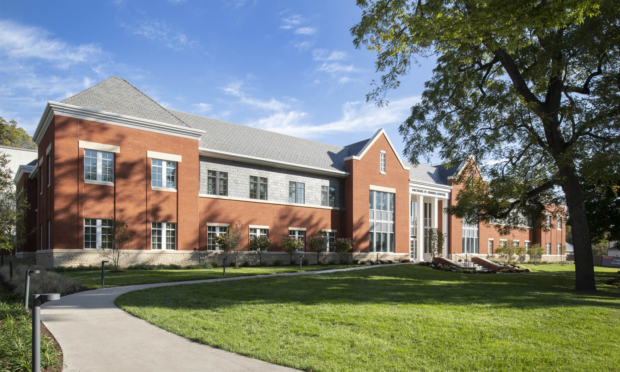 View of Eisner Center from Broadway.
