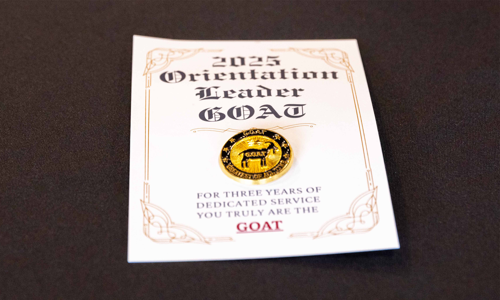 70 seniors honored for their service at the Orientation Leaders Graduation Celebration.