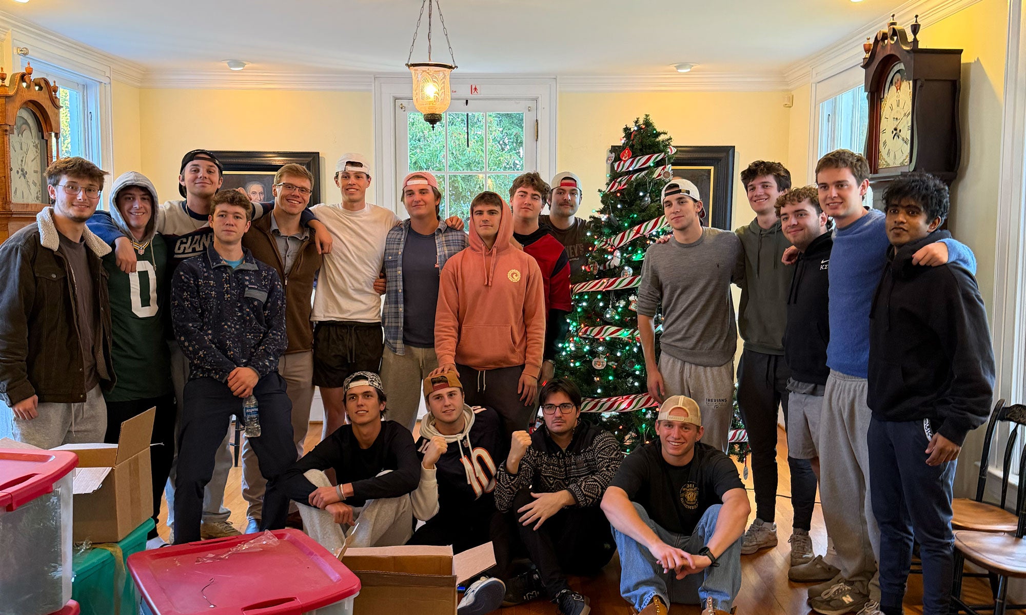 kappa sigmas with their tree in the long room