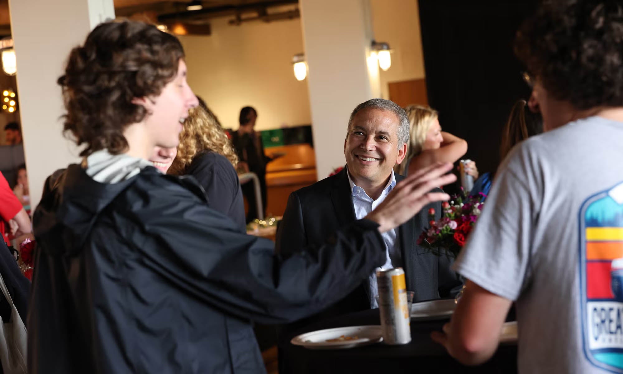 Seniors attend the Presidential Reception.