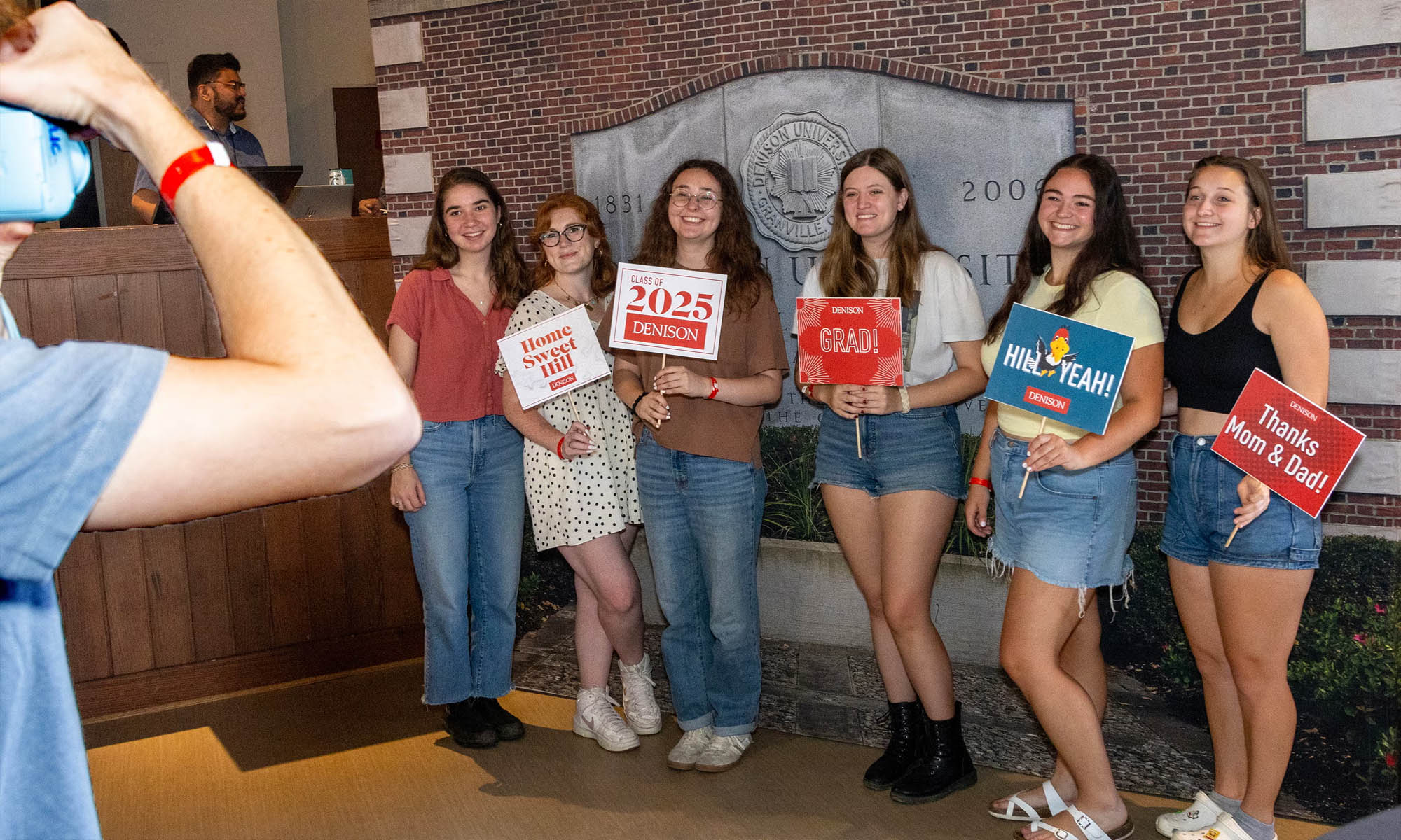 Students pose for a picture.