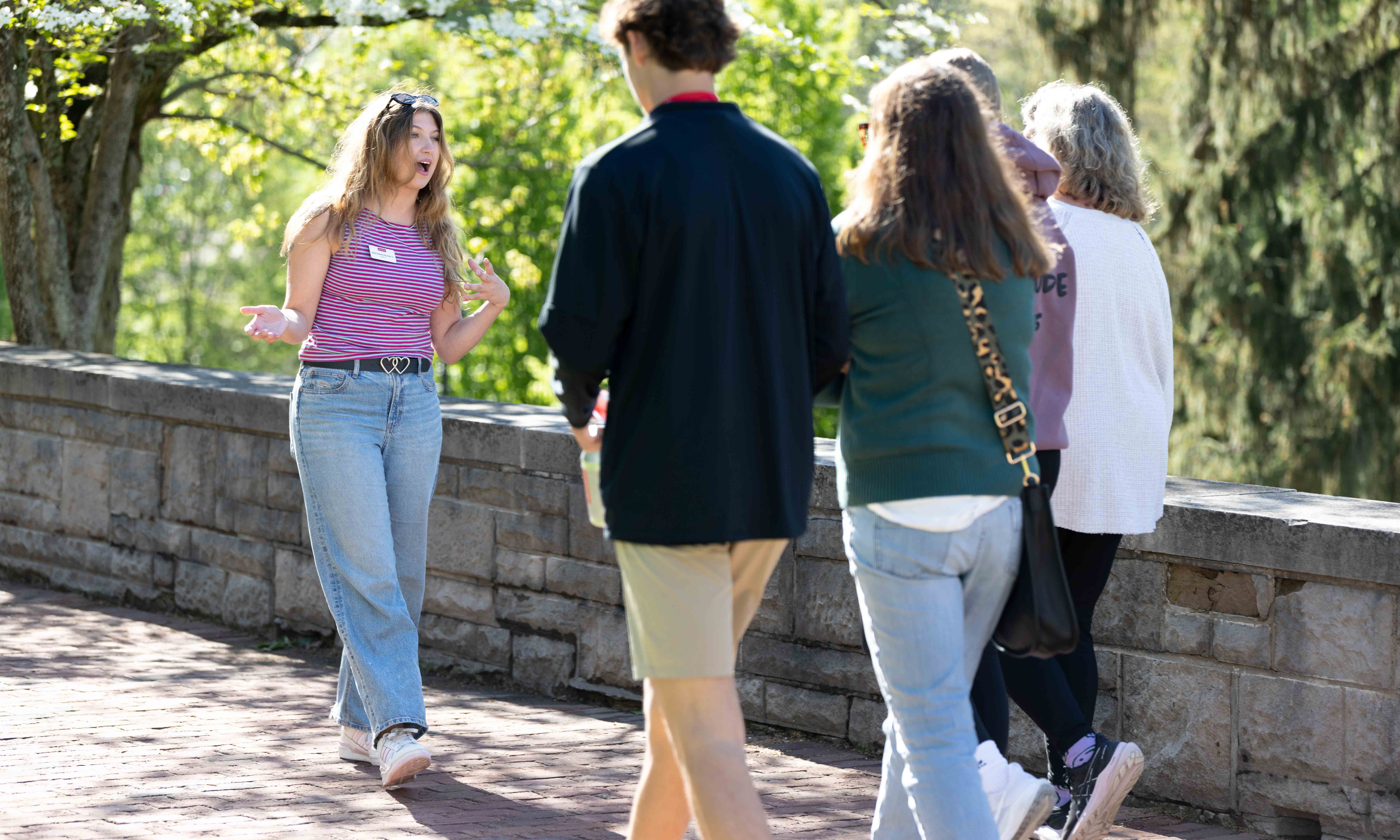 Micah Stromsoe leading a tour.