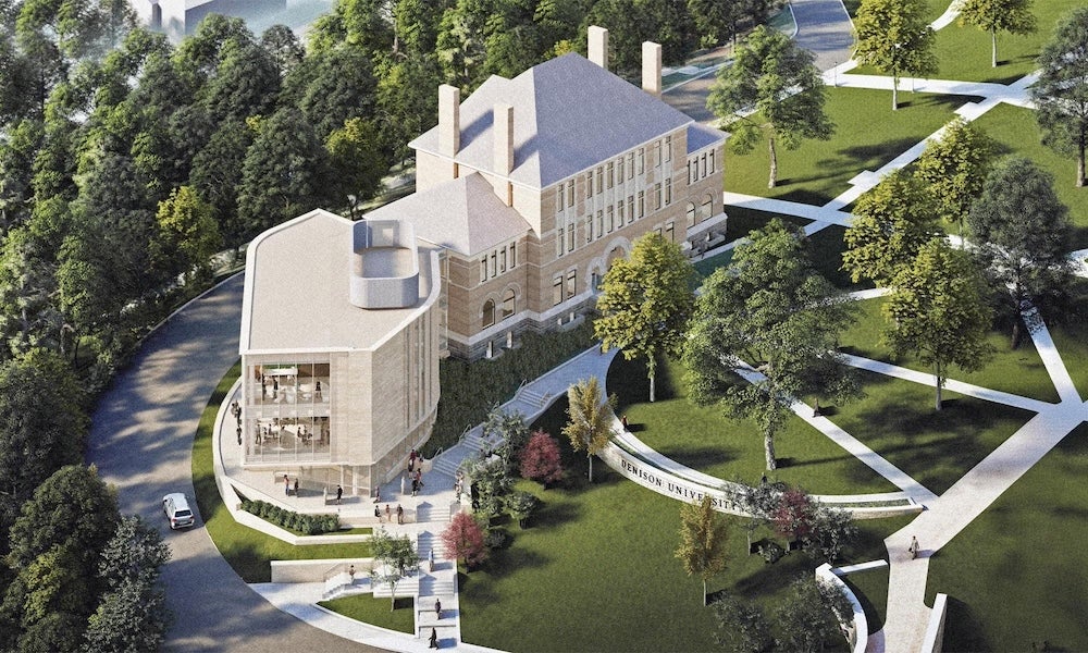 Illustrating rendering of Knobel Hall expansion.