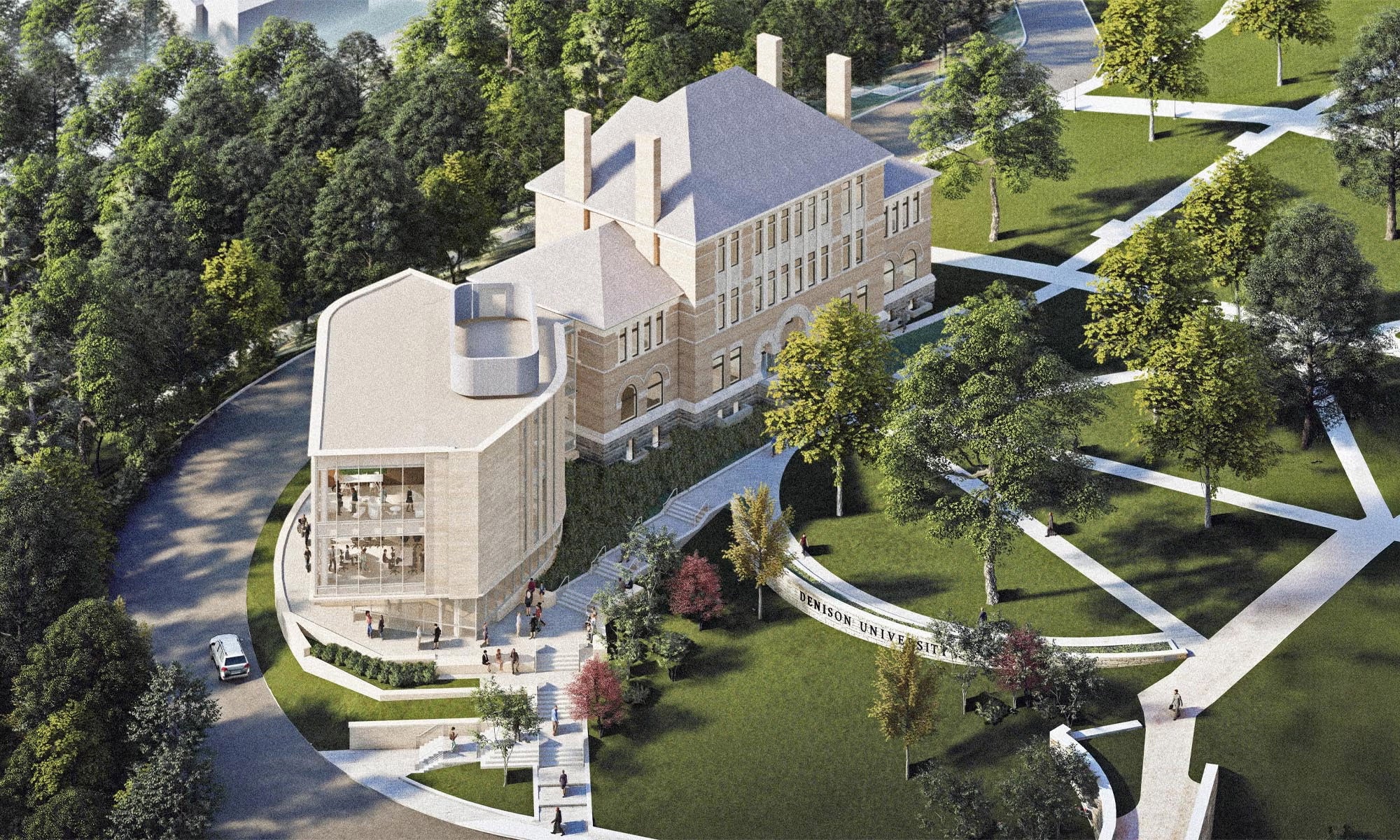 Illustrating rendering of Knobel Hall expansion.