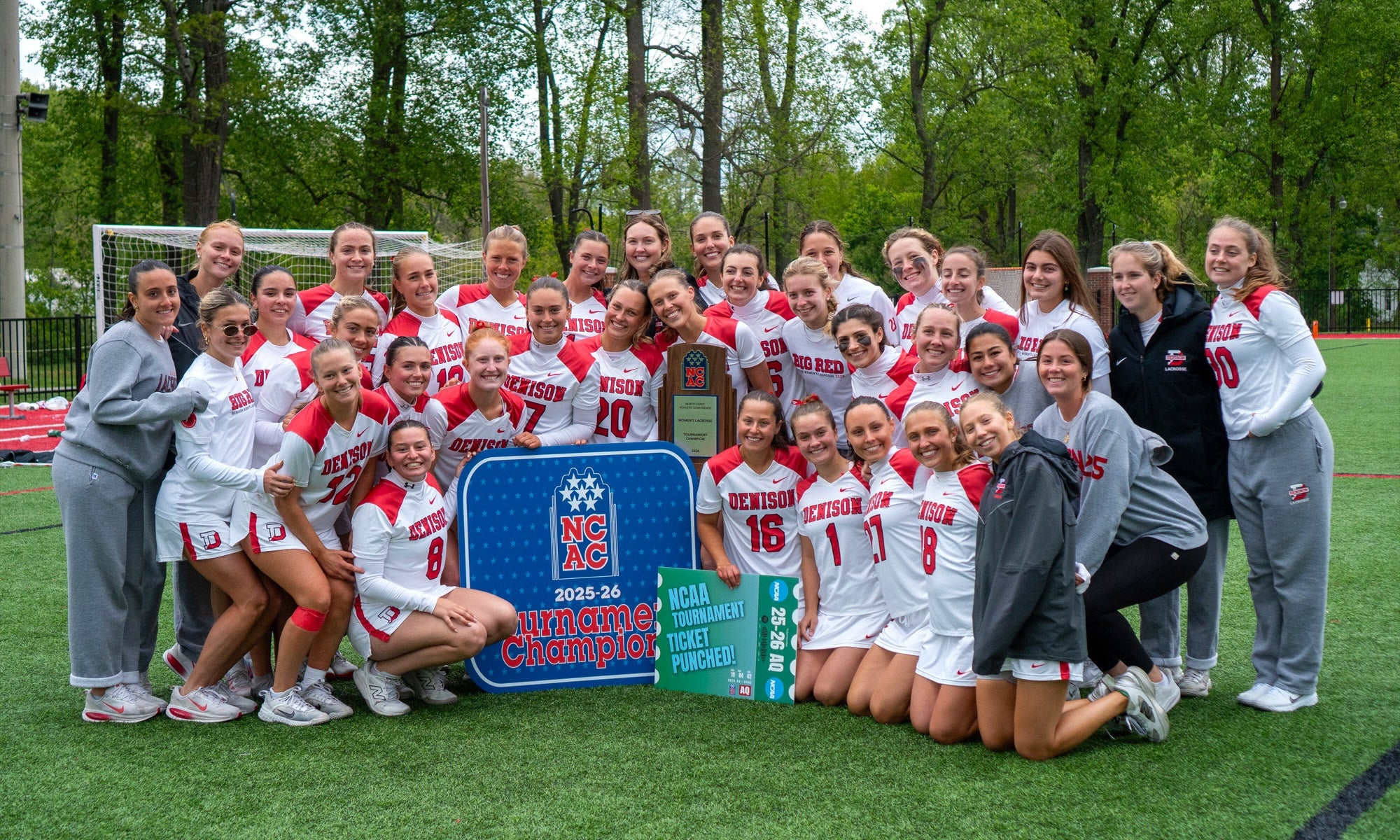 The women’s lacrosse team won the NCAC tournament championship on the way to a NCAA Sweet Sixteen appearance. (Photo: Bella Eaton)