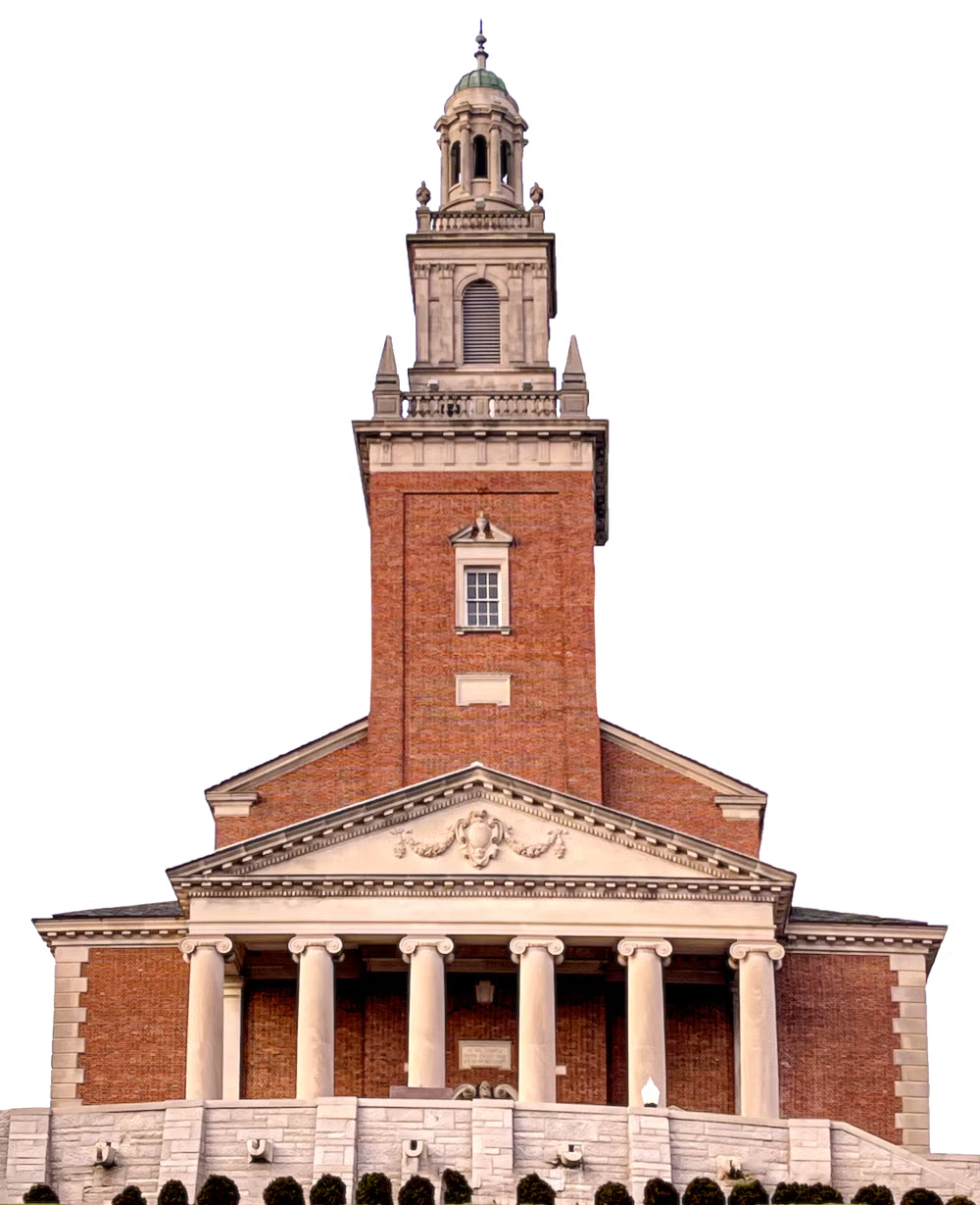 Cut-out of Swasey Chapel