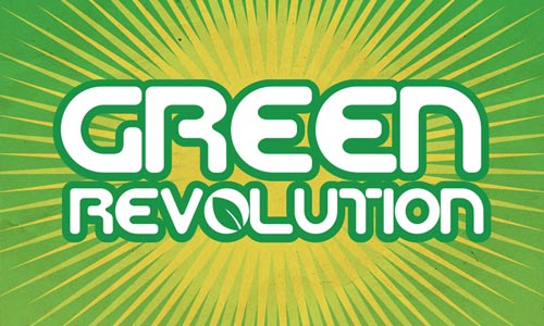 Poster for exhibition - "The Green Revolution."