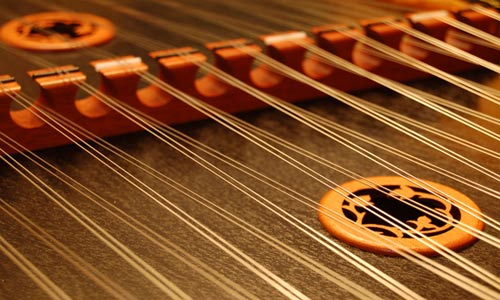 Close-up of a string of a musical instrument  