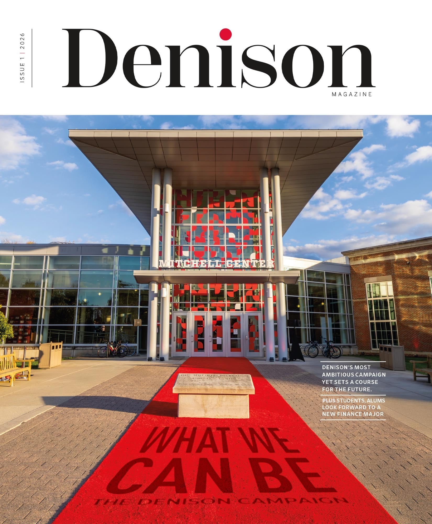 Denison Magazine cover for Winter 2025-26, Issue 01