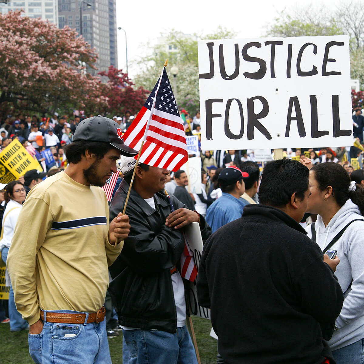 justice for all sign