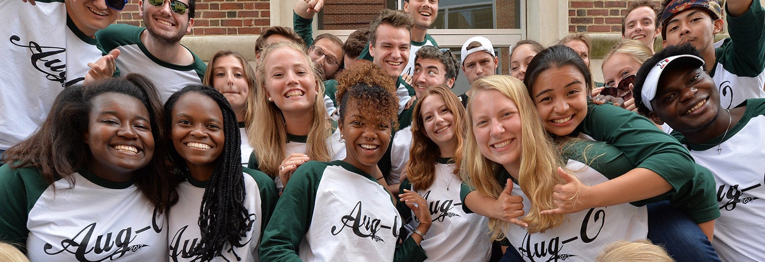 August Orientation staff group shot