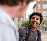 Students talking on common-2017