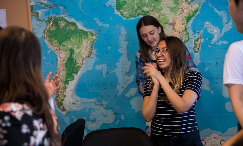 Students in a classroom