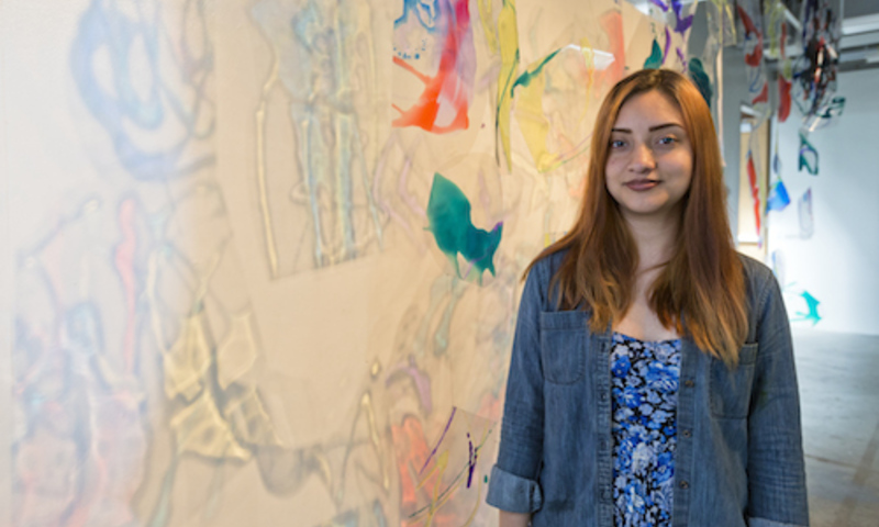 Nancy Martinez and artwork