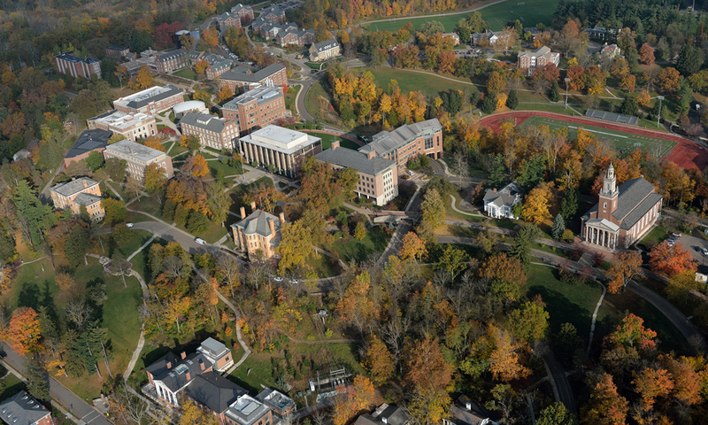 View of campus from above