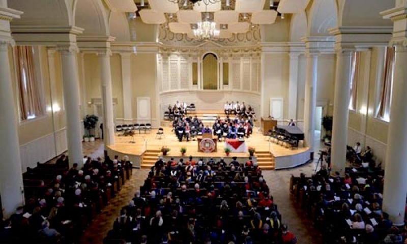 Denison's Academic Awards Convocation in Swasey Chapel