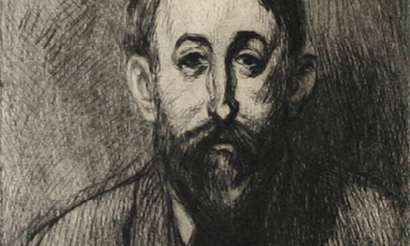Print portrait of Steinlen